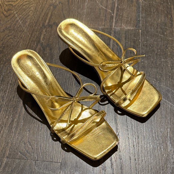 By Far Gold Women's Heels - Picture 1 of 3